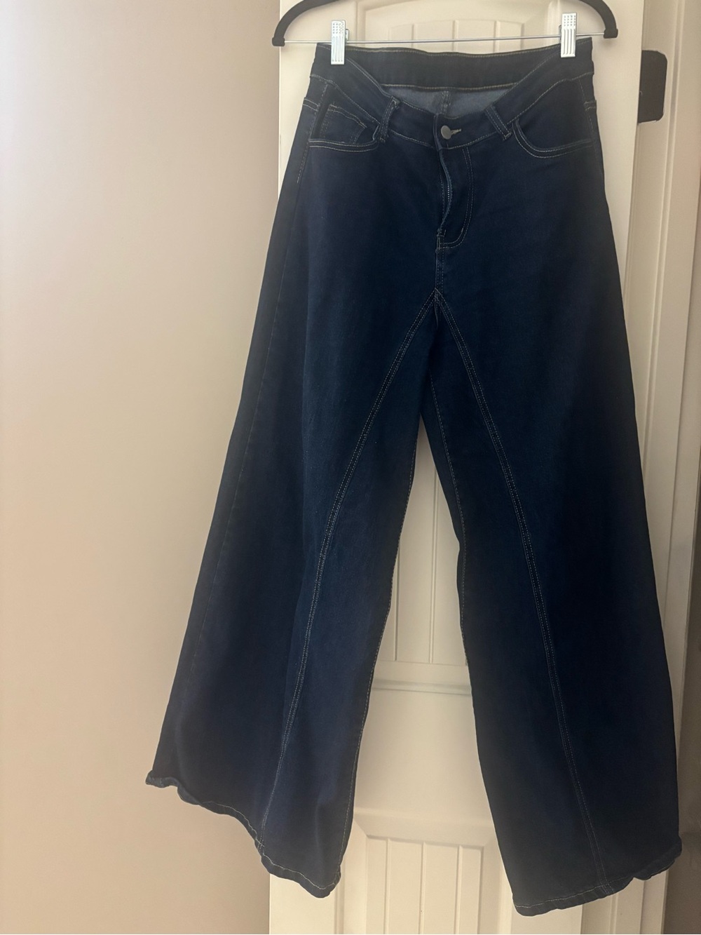 Wide Leg Women's Jeans in Dark Indigo